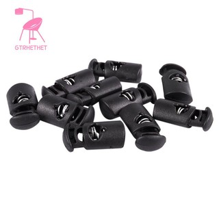 Set 10 đầu chặn dây cáp màu đen đường kính 8mm