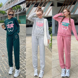 Bộ Nỉ Zara Hình Gấu In Nổi Hà Giang Vnxk