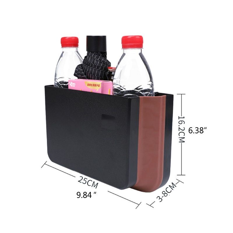 Khay hộp để đồ sau ghế xe ô tô có kèm bàn phụ đựng đồ