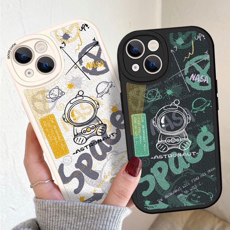 Ốp lưng Astronaut Case Full Cover Silicone chống sốc cho Redmi 9a 9t 9c note 11 9 mi poco x3 11 11lite 10t 12 12pro 10s