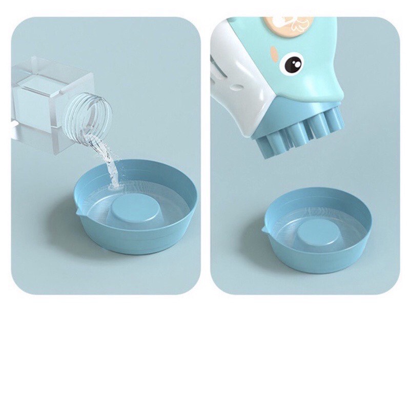 Máy bắn bong bóng cá heo 10 nòng cho bé - Máy máy phun thổi bong bóng xà phòng hình cá heo