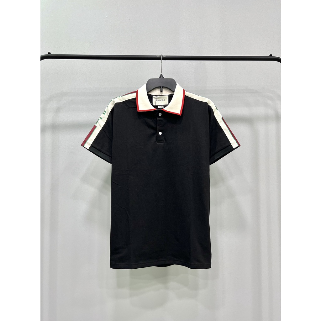 ÁO POLO GUCCI EMBROIDERED , ÁO GC LOGO TAY NAM NỮ UNISEX