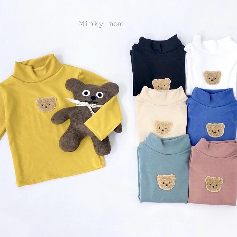 ÁO COTTON LEN GẤU CỔ 3P MỀM ĐẸP CHO BÉ