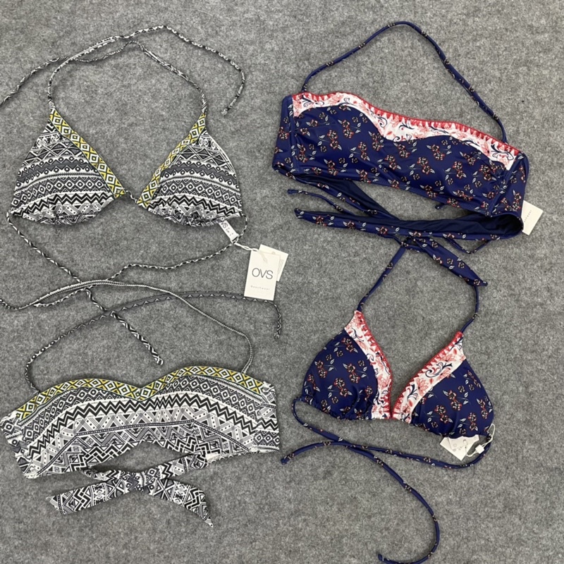 Áo bơi Áo Bikini Lẻ Có Sẵn Mút Ngực Hàng Xuất Xịn