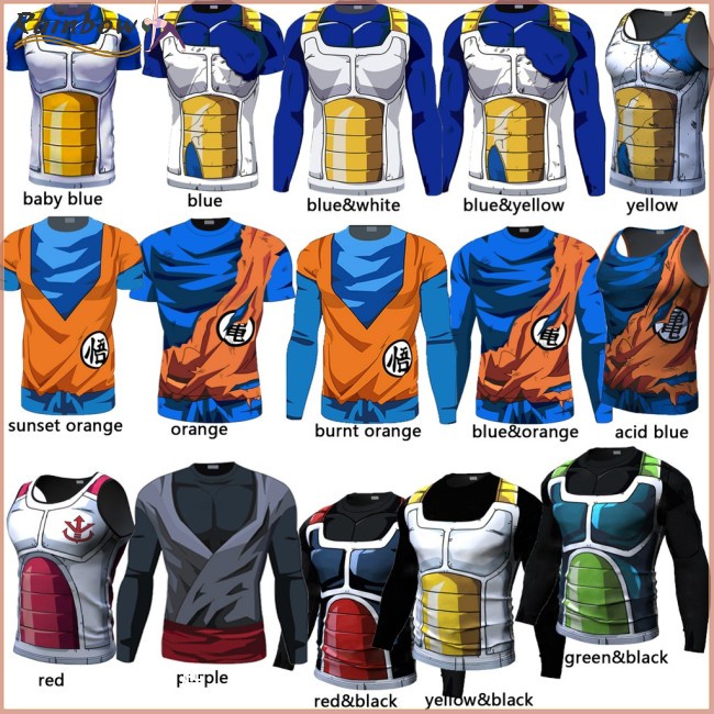Áo Thun Thể Thao In Hình Vegeta Goku 3D Thời Trang Mùa Hè Cho Nam