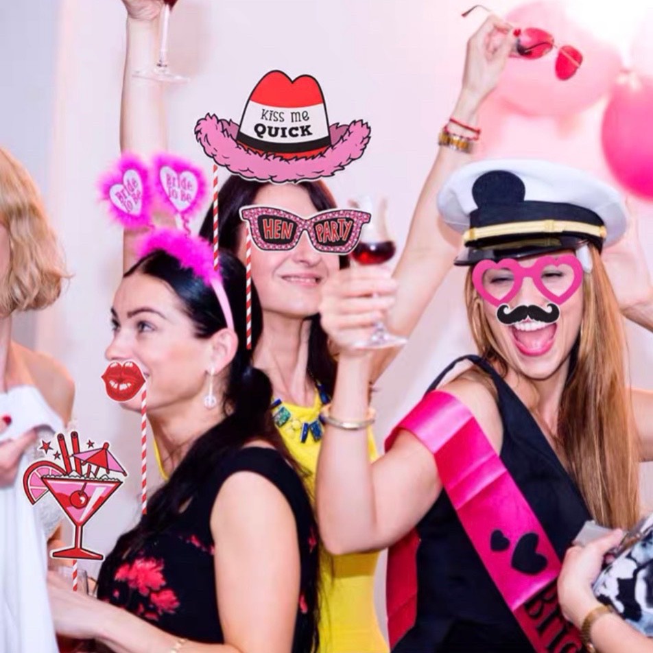 Set phụ kiện chụp hình sinh nhật, đám cưới, trang trí sinh nhật, phụ kiện chụp ảnh party vui nhộn