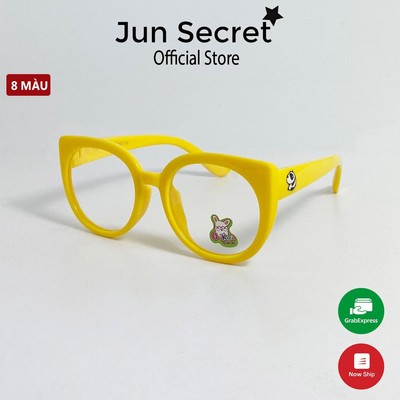 (Kèm1kính) Kính mát trẻ em Jun Secret kiểu dáng hình mắt mèo dễ thương dành cho bé từ 1-5T JS1876MT