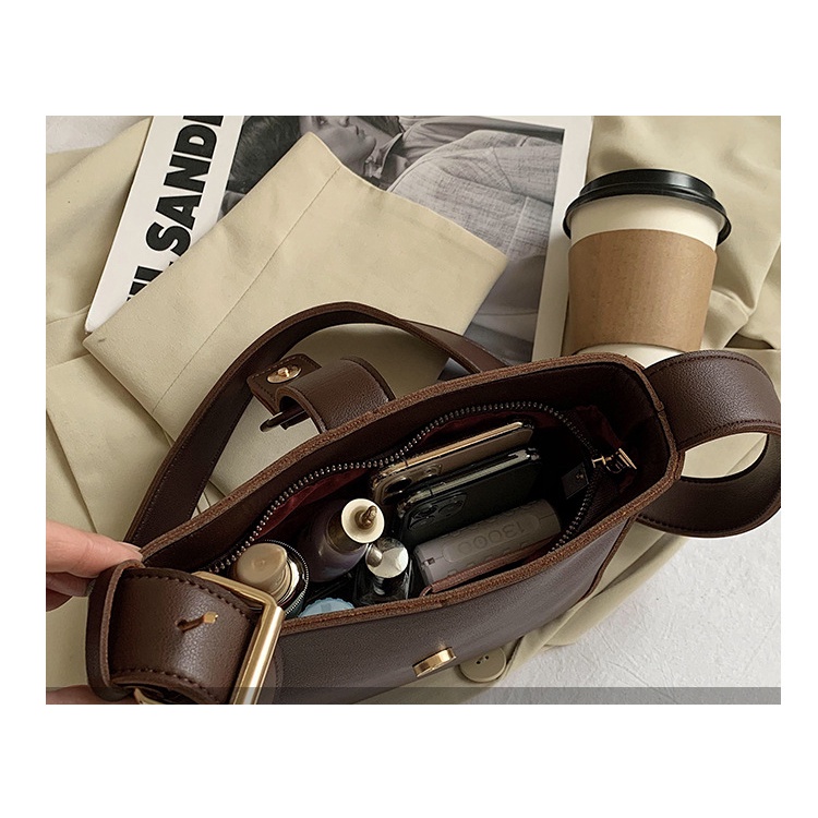 Túi đeo chéo IELGY phong cách cổ điển đơn giản thời trang dành cho nữ