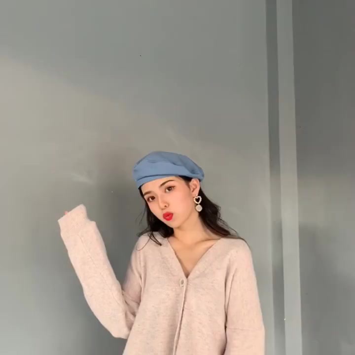 Mũ nồi Korea phong cách Retro màu trơn xinh xắn dễ phối đồ Hayna Hats - M38