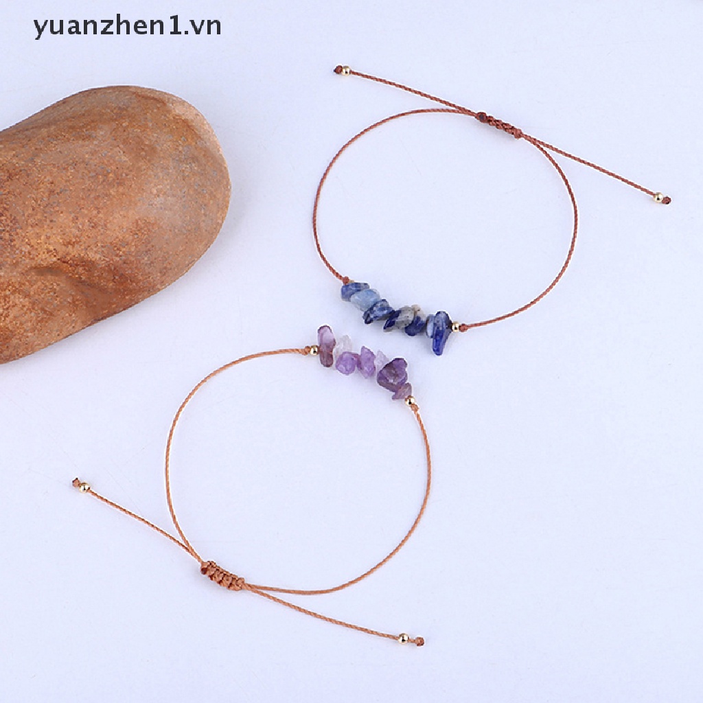 Vòng Tay Chuỗi Hạt Đá Thạch Anh Tím Tự Nhiên Thời Trang Cho Nam Và Nữ