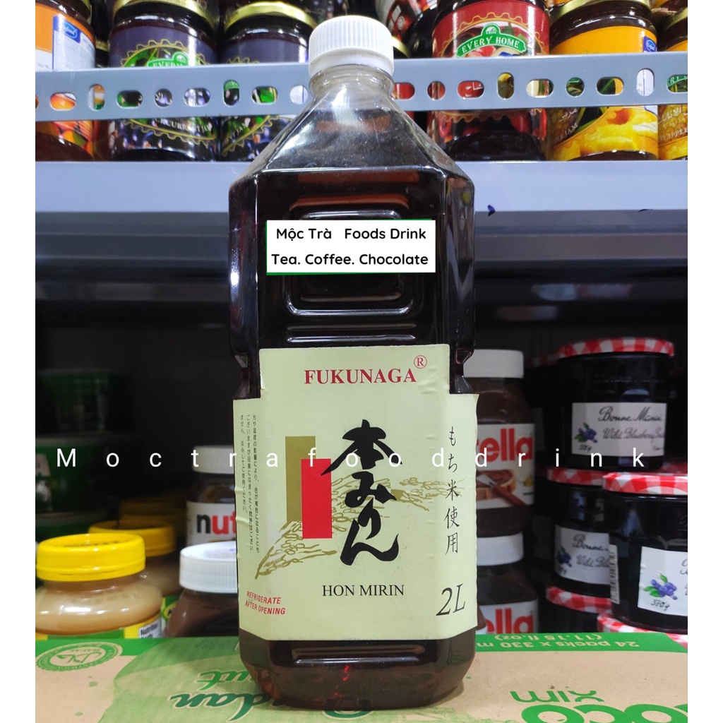 Nước Xốt Gia Vị Hon Mirin Giấm Rượu Nấu Ăn Kiểu Nhật hiệu Fukunaga chai 2 Lít
