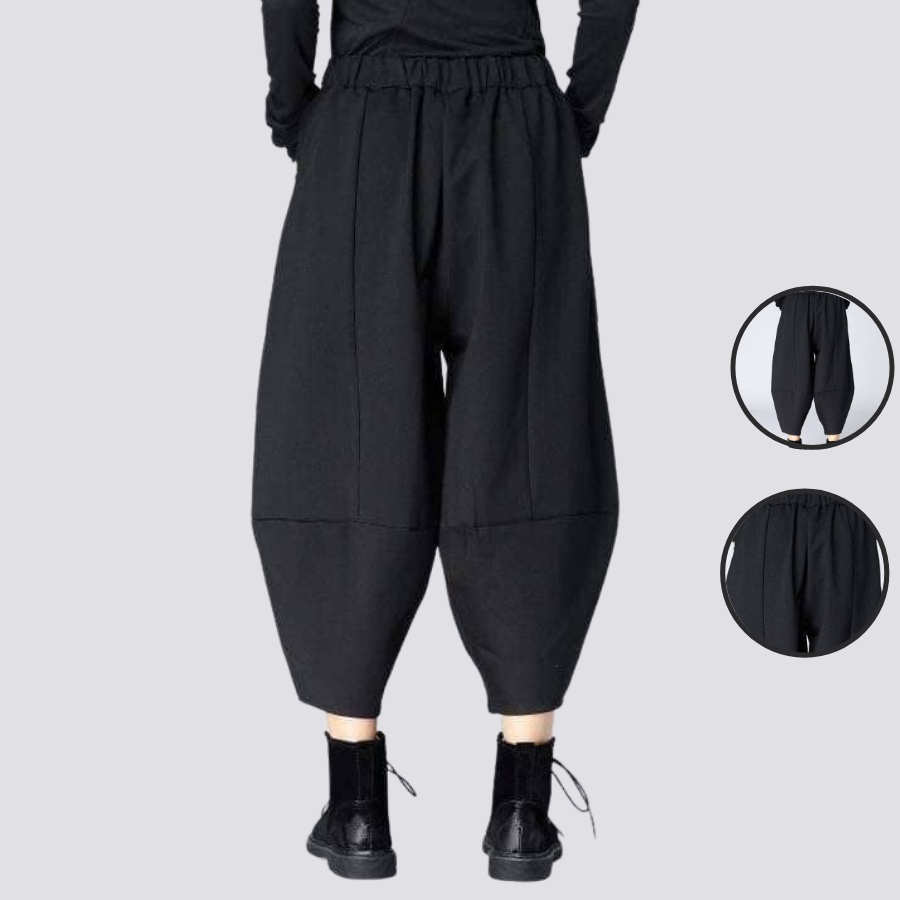 Harem Pant unisex full Black