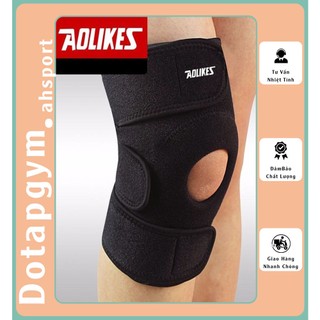 Băng bảo vệ đầu gối đa năng aolikes 7616 chính hãng, bó gối thể thao đai dán bảo vệ đầu gối giá siêu rẻ ah sport
