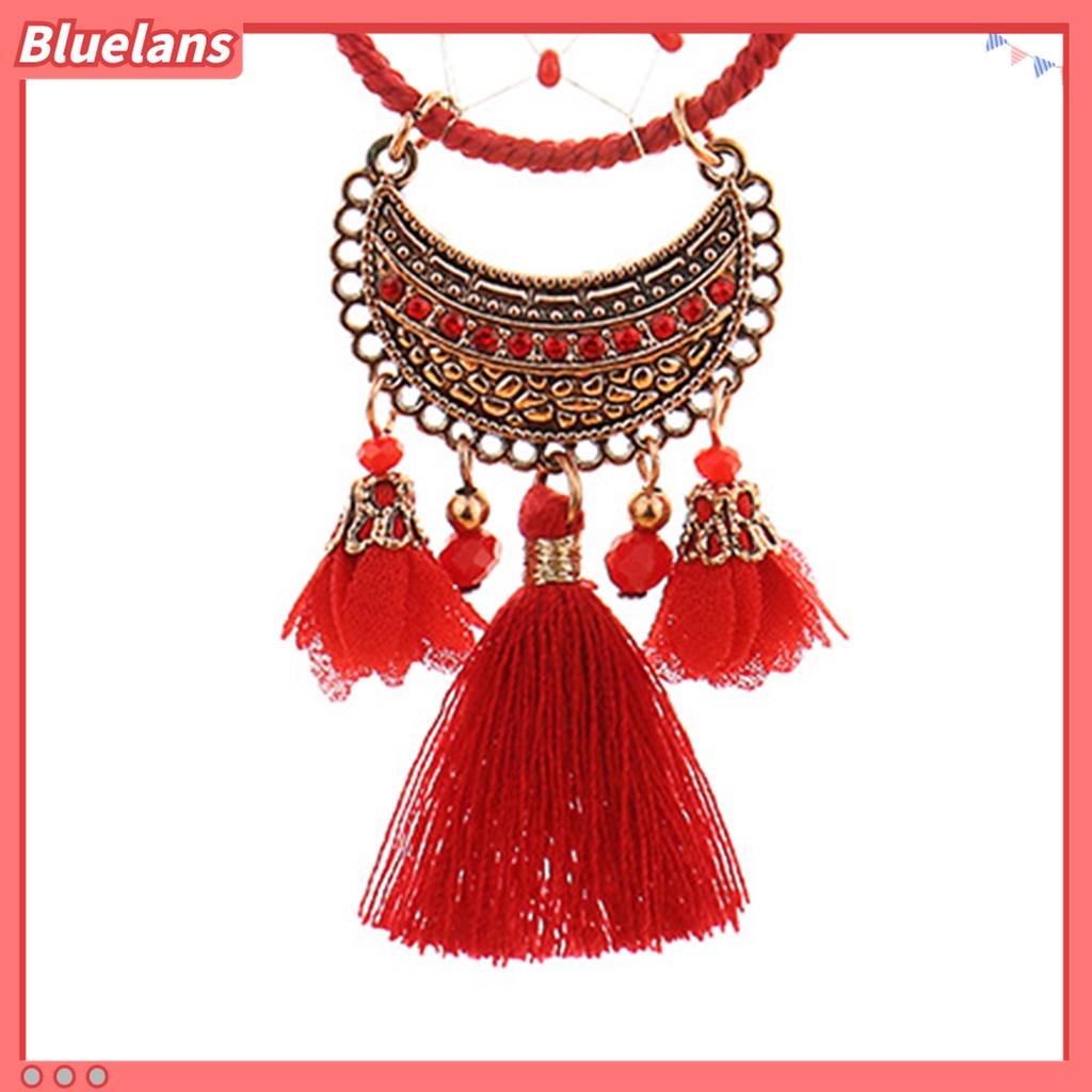 Bông Tai Dáng Dài Tua Rua Màu Đỏ Thời Trang 48h Dành Cho Bạn Gái