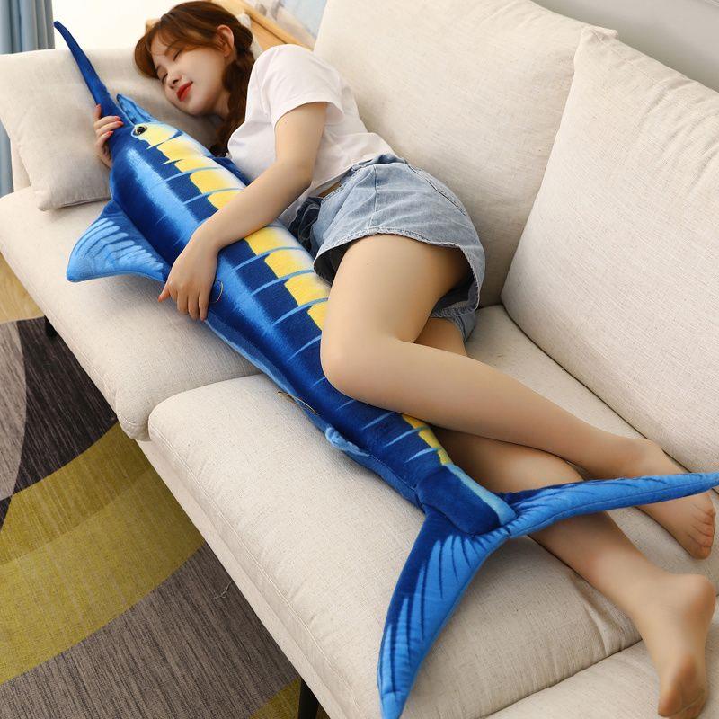 Gối Ôm Nhồi Bông Hình Cá Kiếm / Cá Chép Độc Đáo Trang Trí Năm Mới