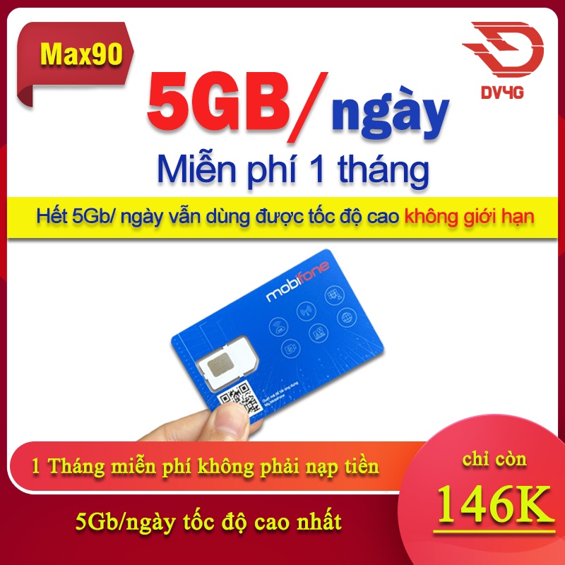 Sim Mobifone 4G DTHN và 12DTHN MAX KHÔNG GIỚI HẠN DUNG LƯỢNG DATA DÙNG TOÀN QUỐC