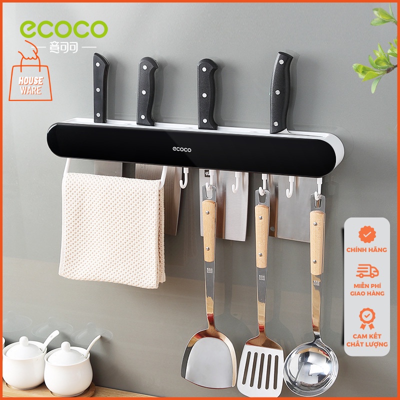 Giá để dao kéo nhà bếp ECOCO chính hãng, giá treo đồ nhà bếp đa năng không khoan tường E2028