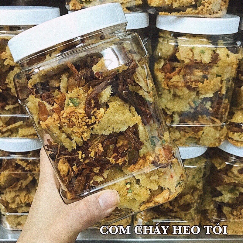 Cơm cháy lắc khô heo Hộp 500gr  TỪ ĐƠN 50K,  Hàng ngon nhà làm