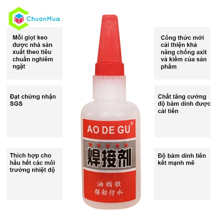 Keo Dán Đa Năng Siêu Dính Mọi Chất Liệu Cực Mạnh - Dán Gỗ Thuỷ Tinh Kim Loại Sắt Gốm Sứ Nhựa Vải, X2000, an toàn, Giá Sỉ
