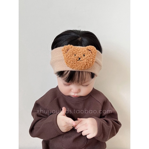 Turban gấu bông cho bé trai gái
