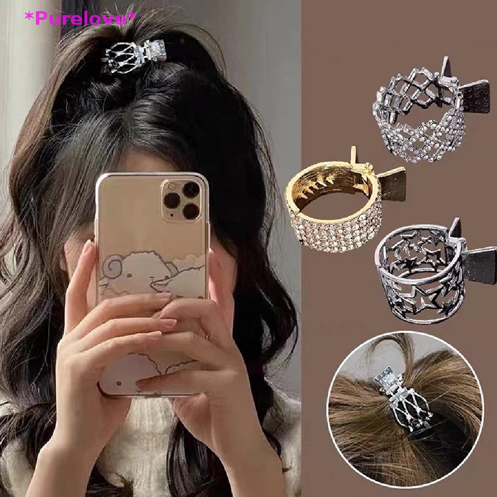 Kẹp Tóc Kim Loại Cố Định Tóc Đuôi Ngựa Cao Cấp Cho Nữ Mới