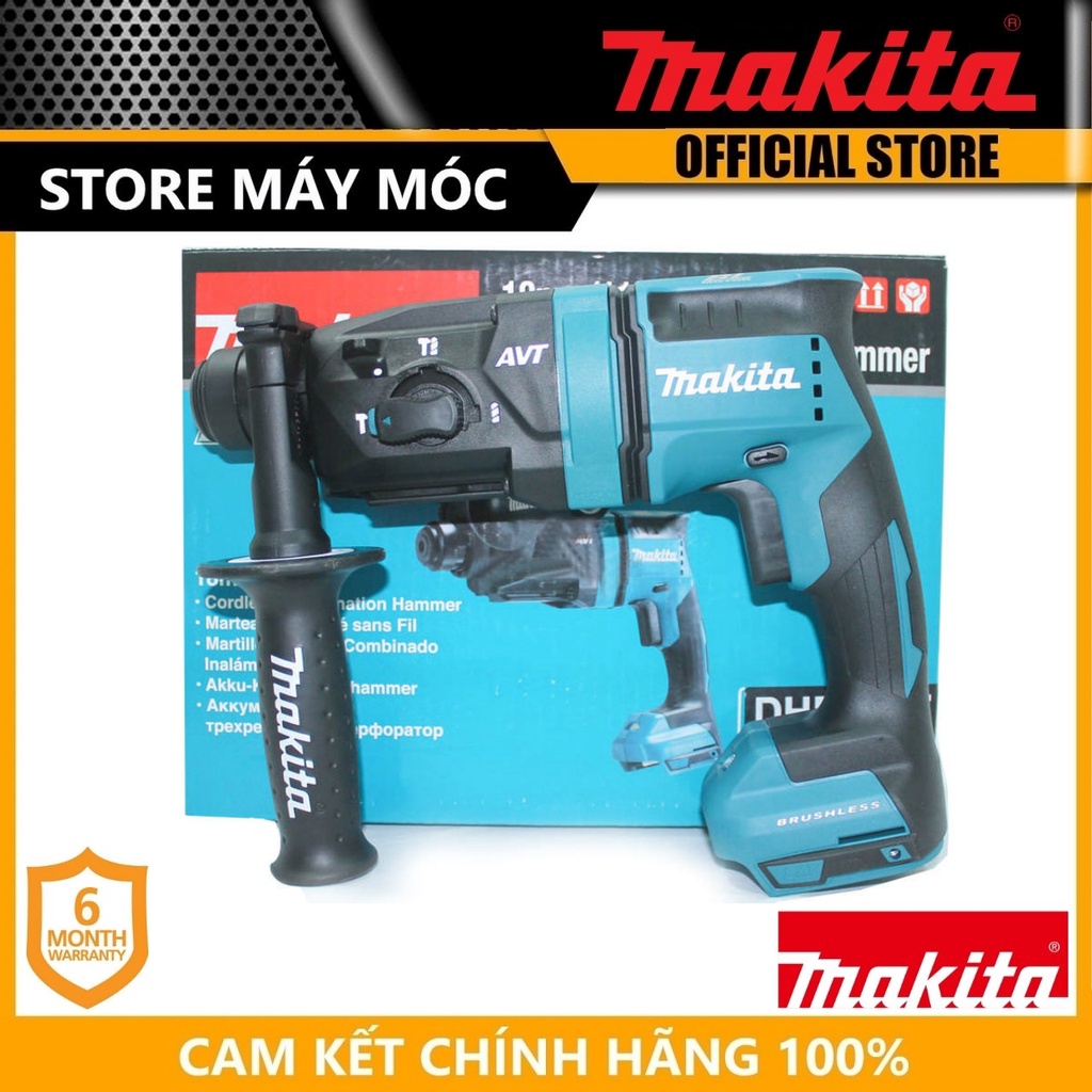 MÁY KHOAN ĐỘNG LỰC DÙNG PIN MAKITA DHR182Z 18V (CHƯA GỒM PIN SẠC)- HÀNG CHÍNH HÃNG