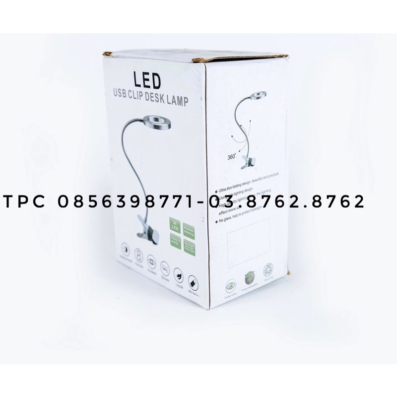 Đèn kẹp mini siêu sáng 2 chế độ dùng trong phun xăm,nối mi