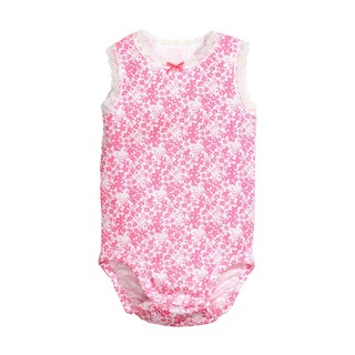 Bodysuit 3 lỗ bé gái hm - trắng hoa
