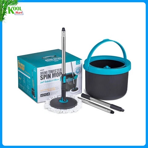 BỘ CÂY LAU NHÀ  MINI SPIN MOP/ ETM498 / ETM498MIT / ETM498MITS2- MINI TWISTER SPIN MOP / HPP345