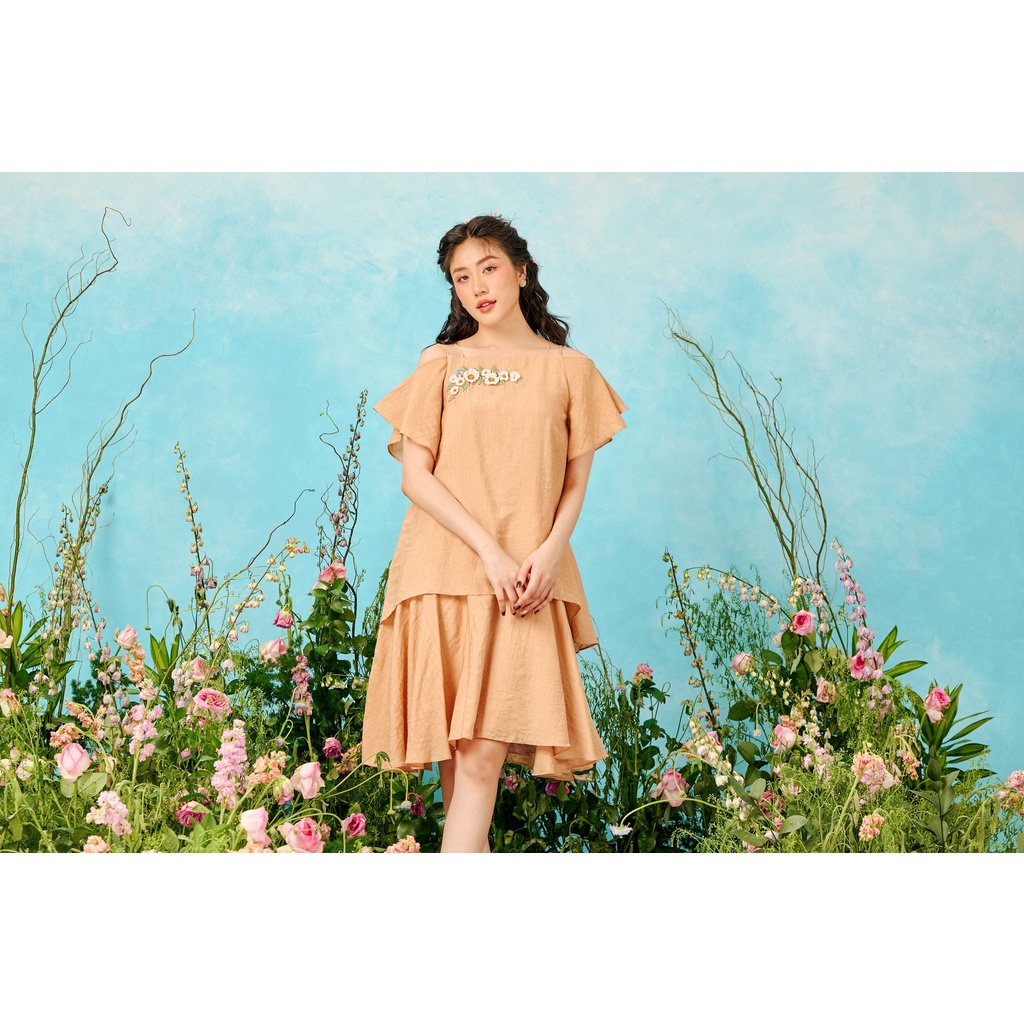 OLV - Đầm Hazelnut Layering Embro