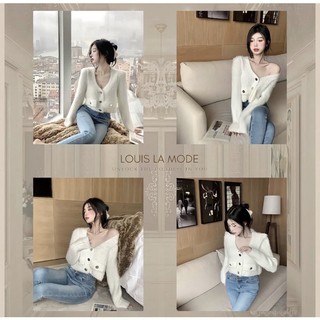 ( ẢNH  THẬT ) Áo Len Lông Thỏ Croptop