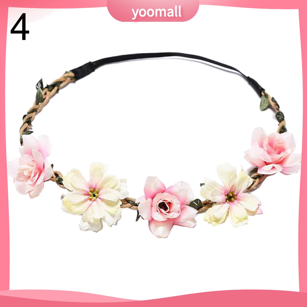 Vòng Hoa Nhân Tạo Đội Đầu Thời Trang Dành Cho Cô Dâu