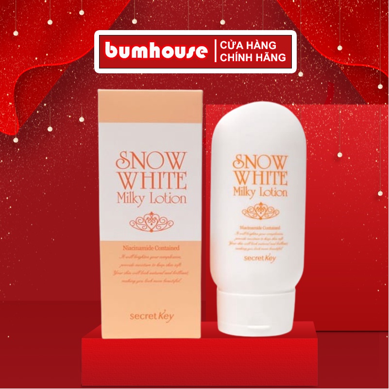 Sữa Dưỡng Trắng Da Secret Key Snow White Milky Lotion (120g)