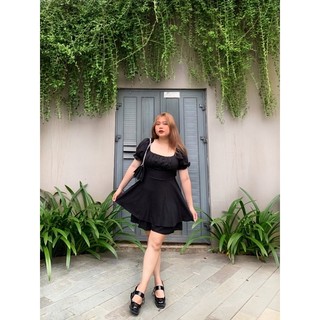 Jumpsuit xếp ly ngực thắt nơ lưng ( có bigsize )