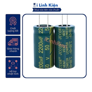 Tụ lọc nguồn 2200uf 50v chính hãng jcon