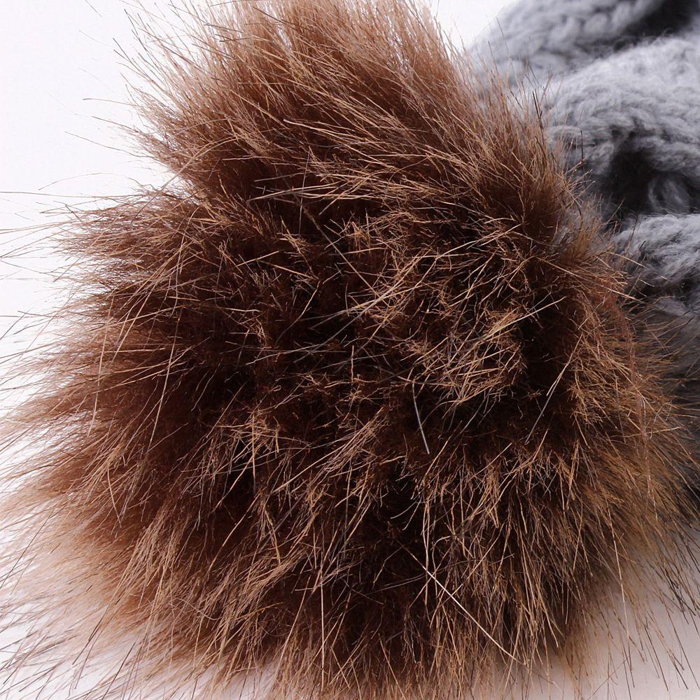 Mũ Thu Đông Đính Quả Bông Dễ Thương Xinh Xắn Dành Cho Nữ