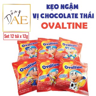 Kẹo Ngậm Ovaltine vị Socola Thái Lan Ovaltine Tablet Malt Chocolate Flavoured - Set 12 Gói x 12g