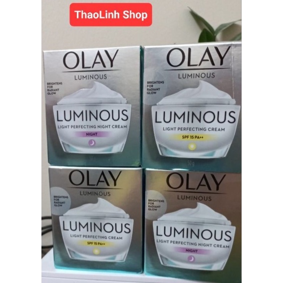 Combo Kem dưỡng OLAY Luminous Dưỡng Sáng Da Ngày Và Đêm 50G (Chính hãng)