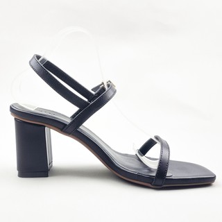 Giày cao gót sandal | gót vuông | màu đen | naly | freeship extra+