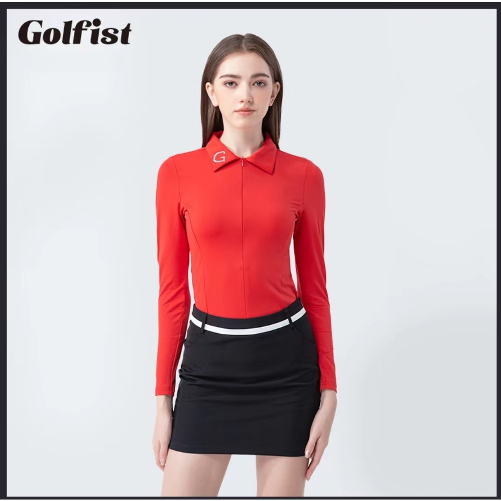 Bộ Áo Tay Dài Dáng Ôm + Chân Váy AR5T Phong Cách Mùa Thu Mới Cho Nữ Chơi golf