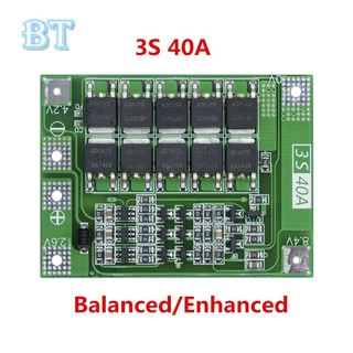 Bảng Mạch Sạc Pin Lithium 3S 40A 18650 BMS