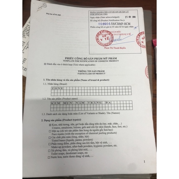 Kem Mụn Thâm Trắng Da ZONE Ngăn Ngừa Lão Hóa Xóa Nhăn 10g