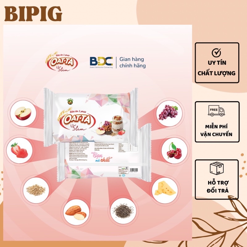 🛒60.000đ/10 gói NGŨ CỐC OAT-TA OATTA 45GRAM 45G DATE 12/2022