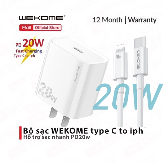 Bộ Sạc Nhanh PD 20W 30W 65W GaN USB-C To iph Dành cho 8/x/11/12/13/14 ,Cáp Sạc Nhanh
