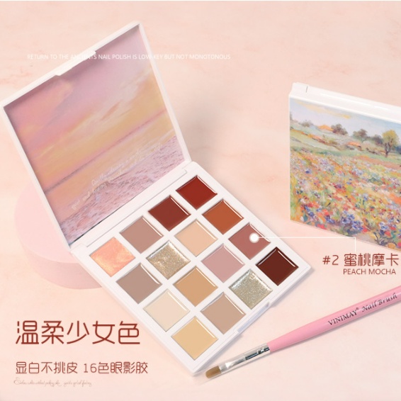 Bảng Màu Gel Màu Trơn Dùng Trang Trí Móng Tay Nghệ Thuật