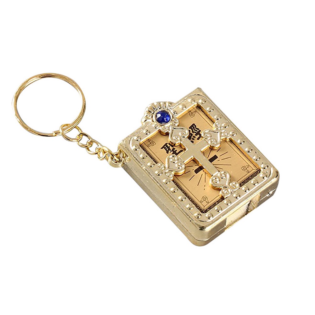 Dây móc khóa hình thánh giá đính đá xinh xắn