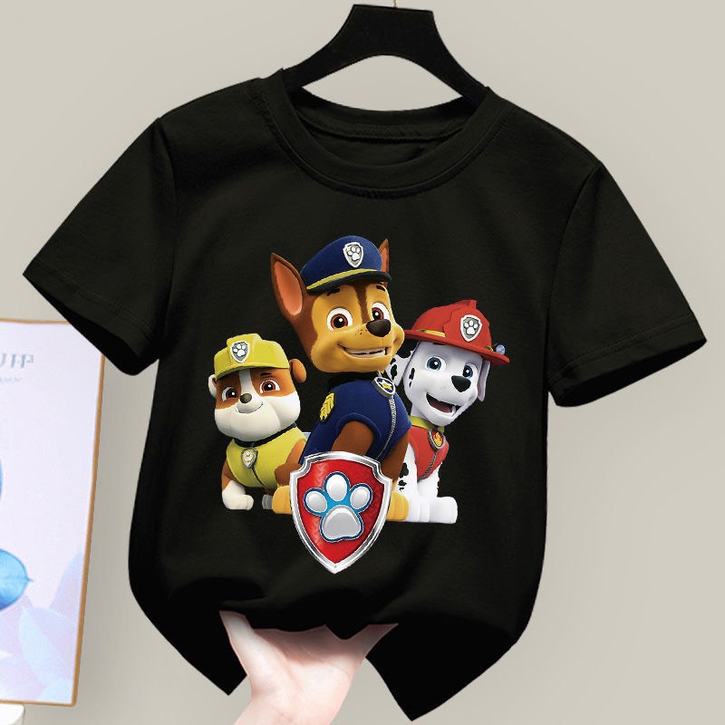 Áo thun cho bé hình chó 3 màu nón .áo cho bé từ 6kg-30kg.AL40.