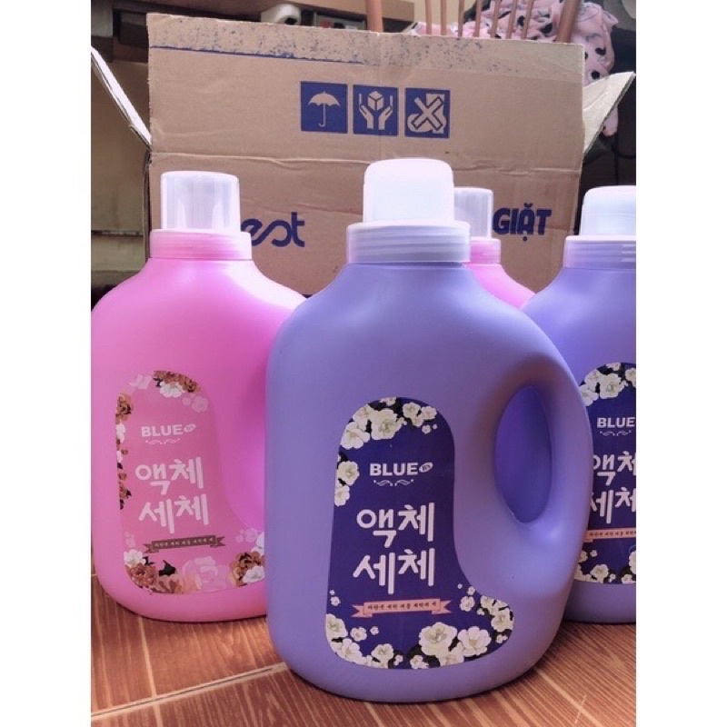 Nước Giặt Xả Blueca - Can 2L Đậm Đặc - Hương Nước Hoa thơm mát lâu hơn với Công Nghệ Hàn Quốc