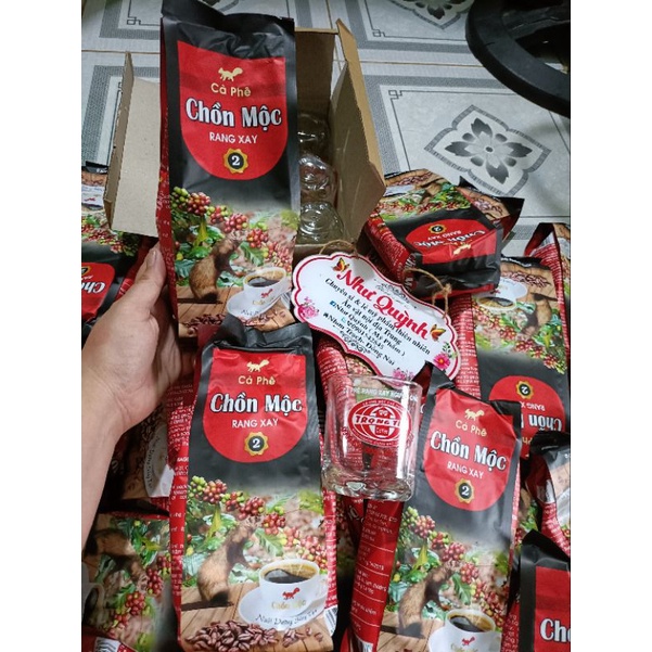 HÀNG THẬT 💯 ( 6 bọc tặng sữa đặc 380G ) 1 túi 500G cà phê pha phin chồn mộc 1-2 loại ngon