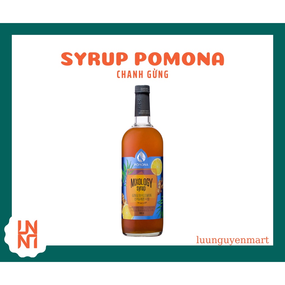 Siro/ Syrup Pomona Chanh Gừng 1L